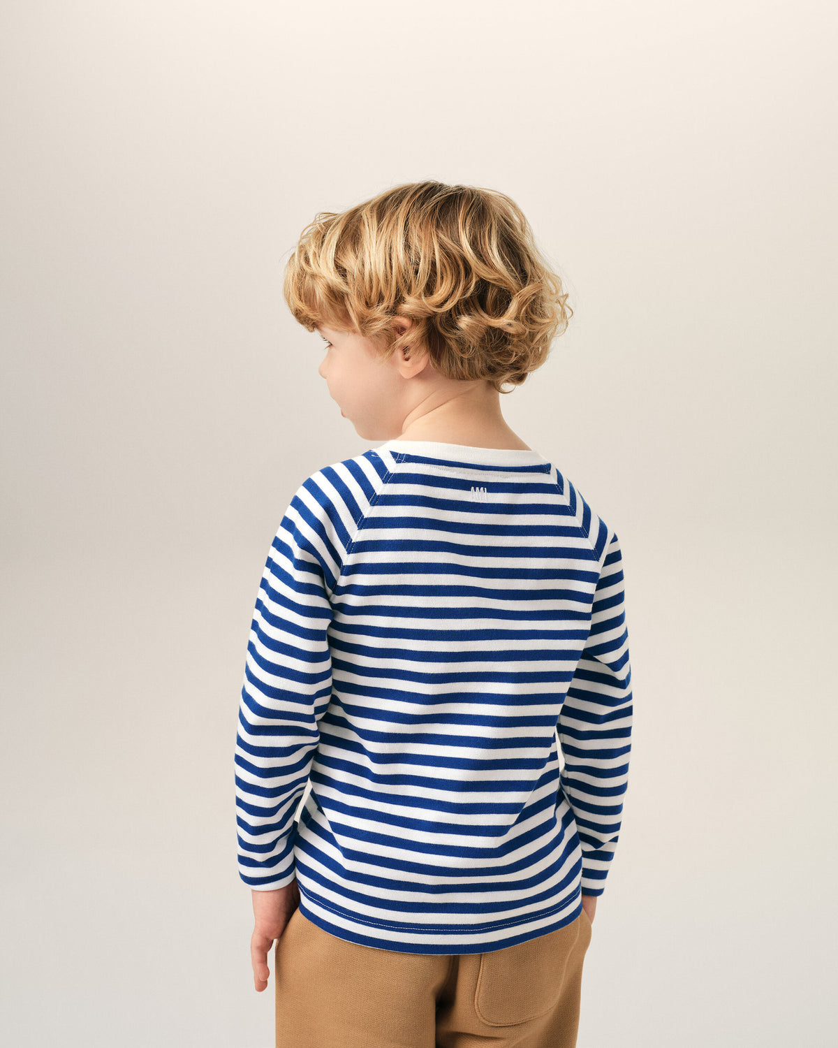 Camiseta marinera Ami de Cœur de algodón azul y blanco - 4