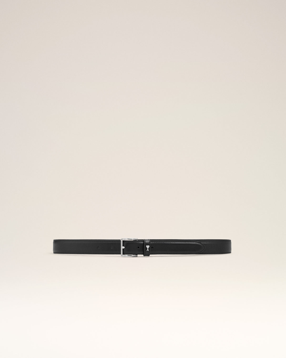 Black Paris Paris belt 25 mm in leather - 1