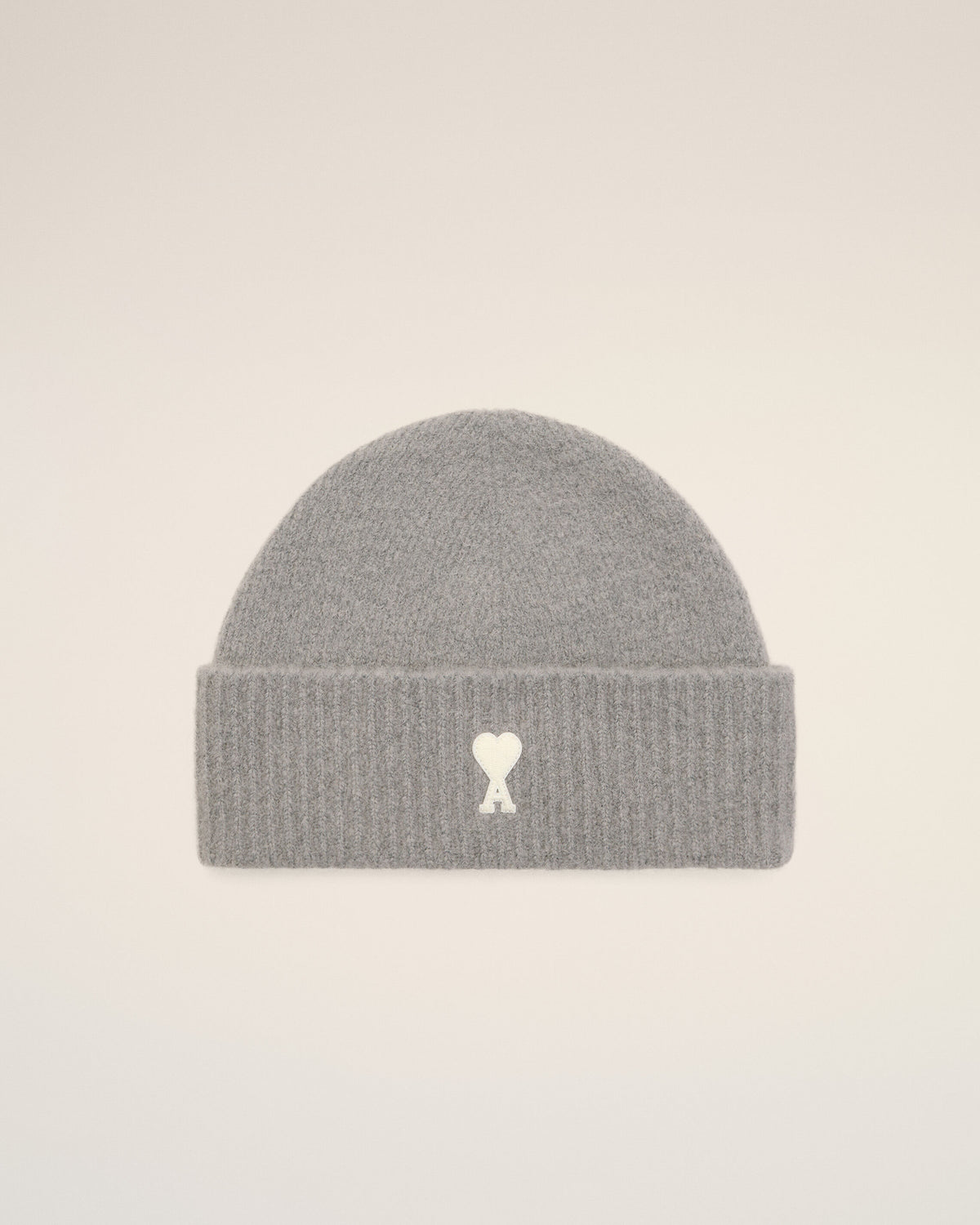 Grey alpaca beanie with Ami de Coeur - 7