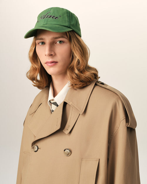 Trench coat beige de algodón - Hombre - 4 - AMI Paris - Ami Paris