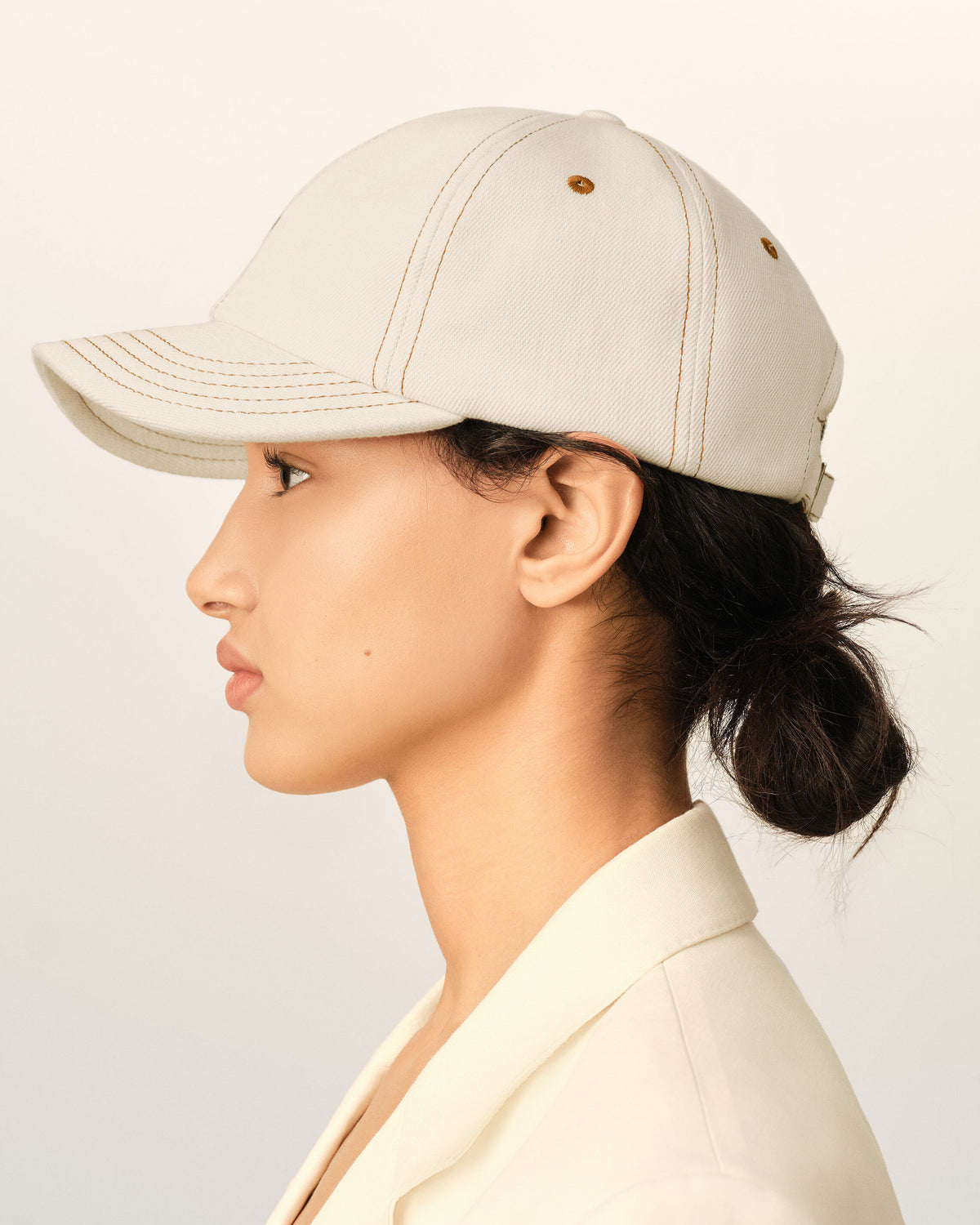 Cappellino Ami de Cœur in cotone bianco - 11