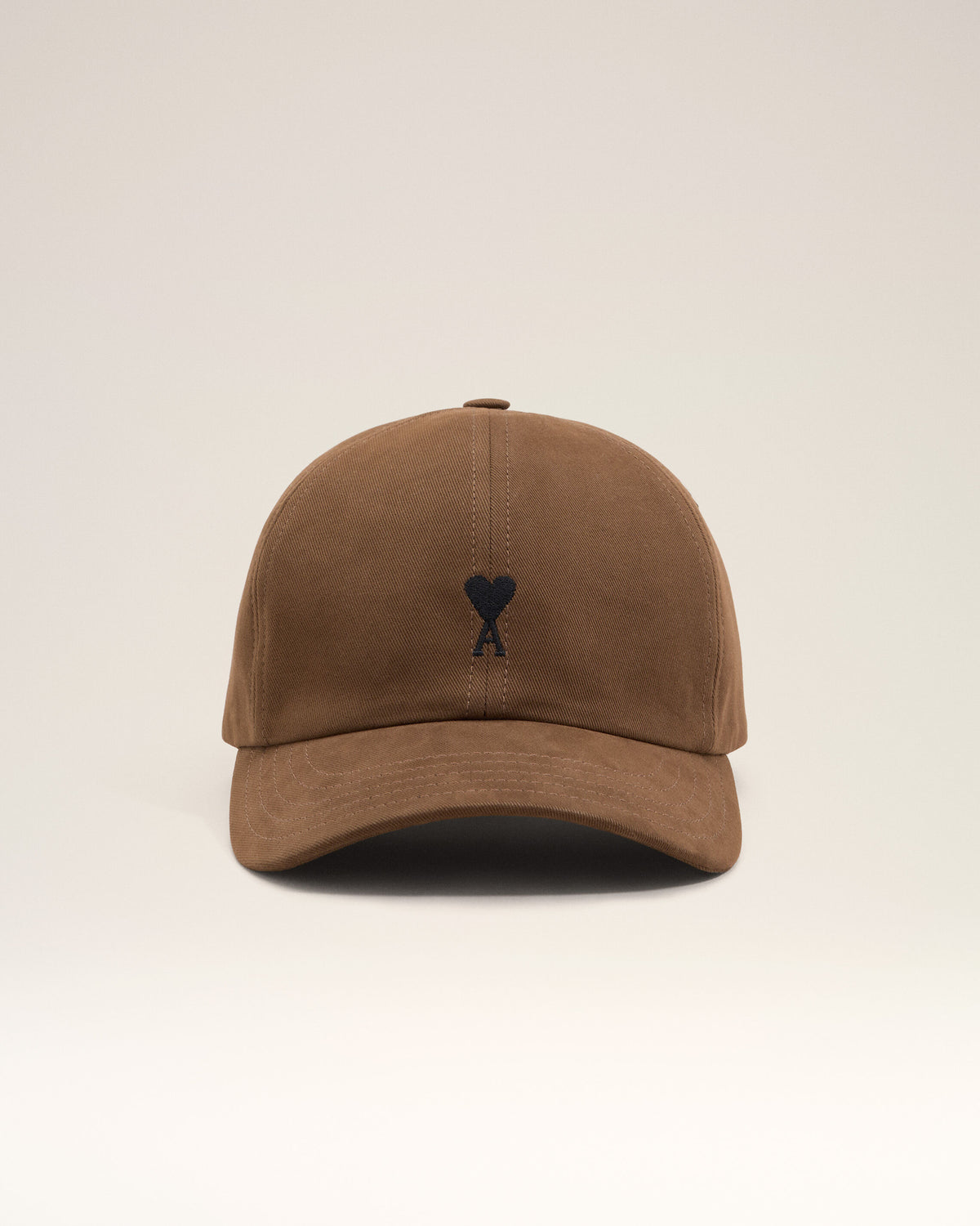 Brown cotton cap with Ami de Coeur - 10