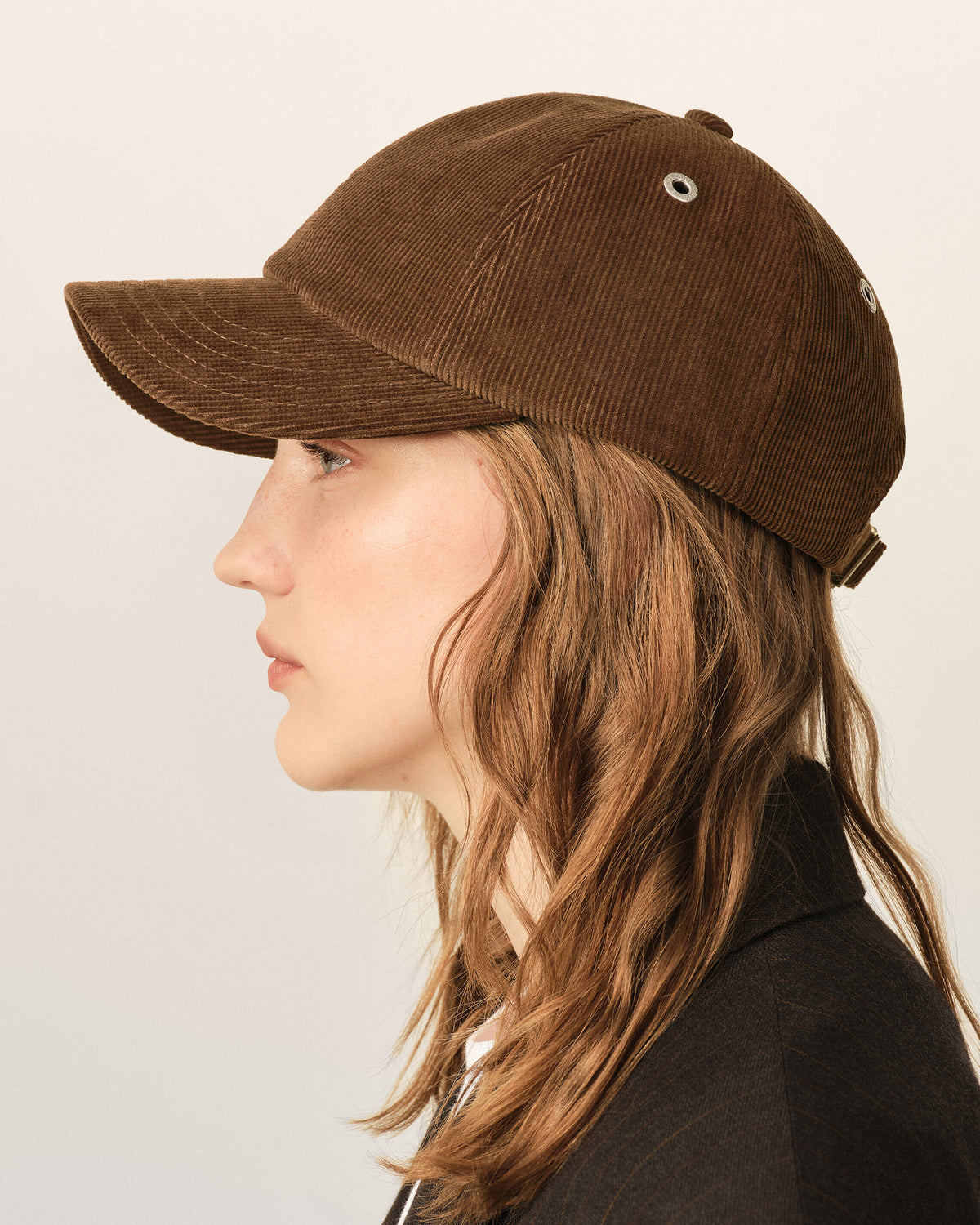 Casquette marron en velours de coton Ami de Coeur - 11