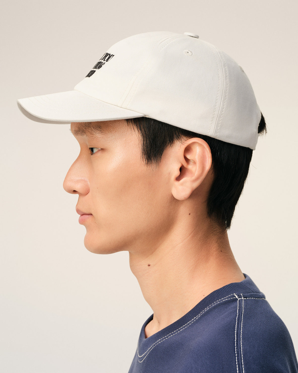 Casquette Blanche Broderie Thank You For Being A Friend en Coton - 5