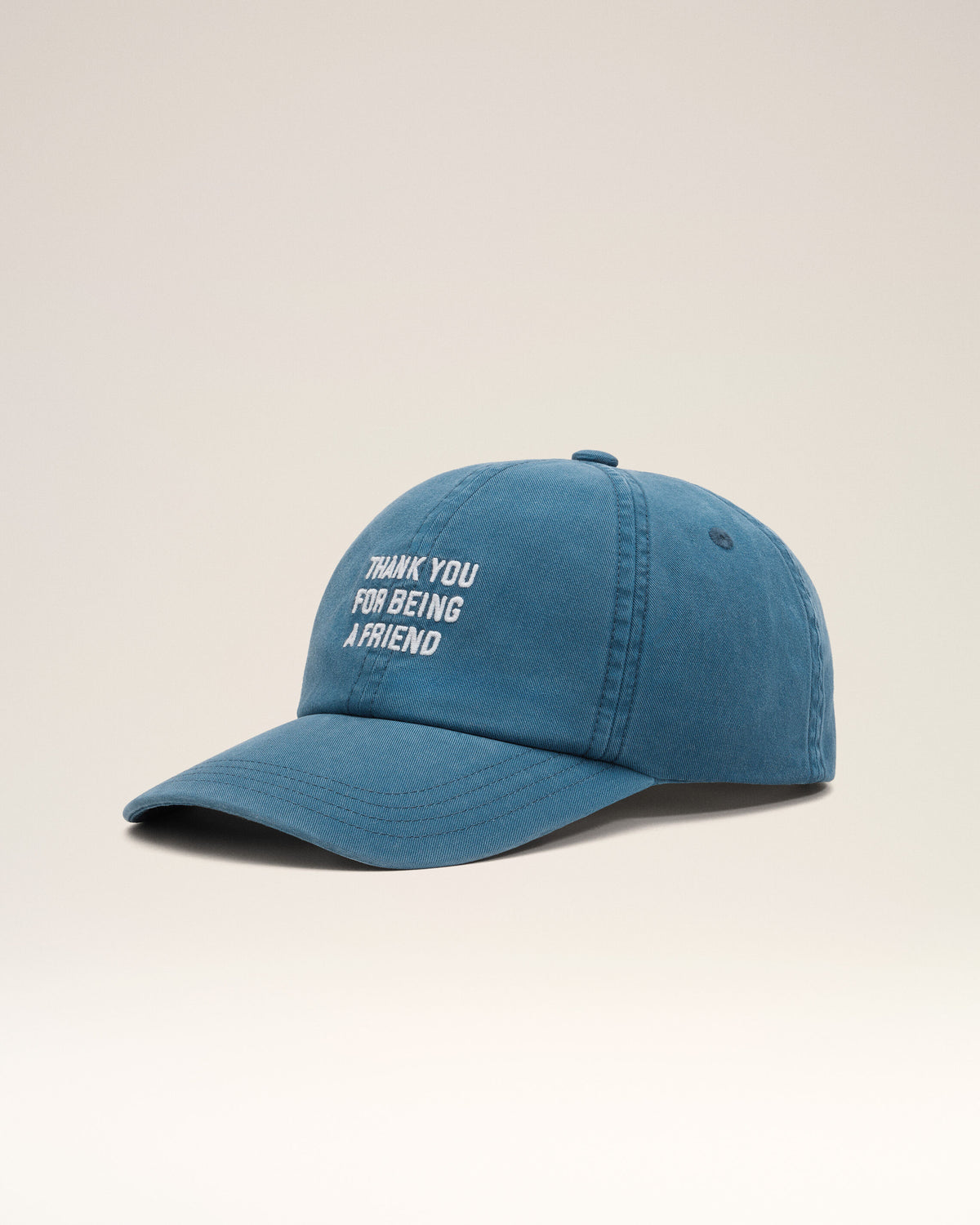 Blaue Baumwoll-Cap „Thank you for being a friend“ - 1