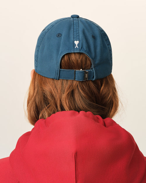 Blaue Baumwoll-Cap „Thank you for being a friend“ - Damen - 13 - AMI Paris - Ami Paris