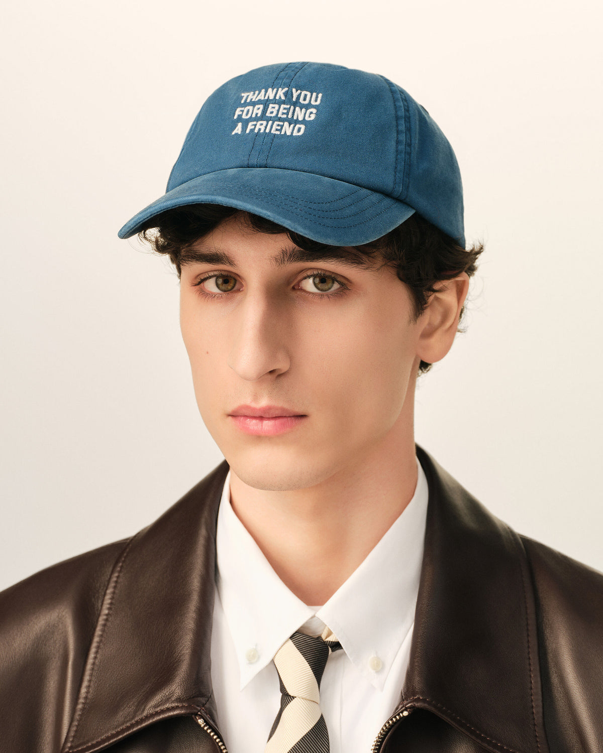 Blaue Baumwoll-Cap „Thank you for being a friend“ - 2
