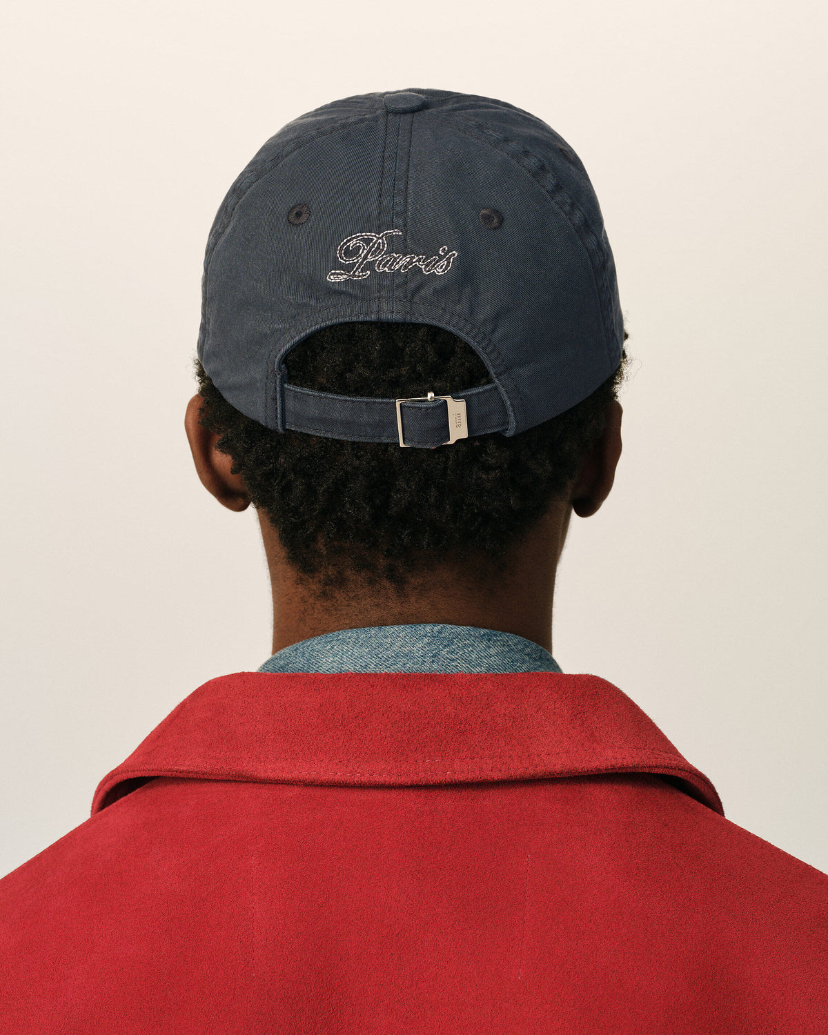 Casquette noire en coton broderie Ami Paris - 6