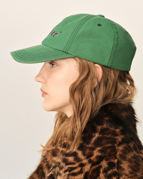 Casquette verte en coton broderie Ami Paris - Femme - 12 - AMI Paris - Ami Paris