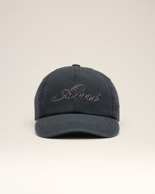 Casquette noire en coton broderie Ami Paris - Homme - 4 - AMI Paris - Ami Paris