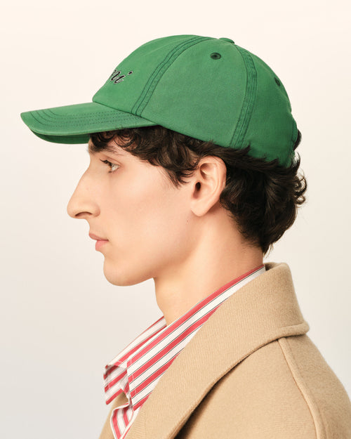 Casquette verte en coton broderie Ami Paris - Homme - 5 - AMI Paris - Ami Paris
