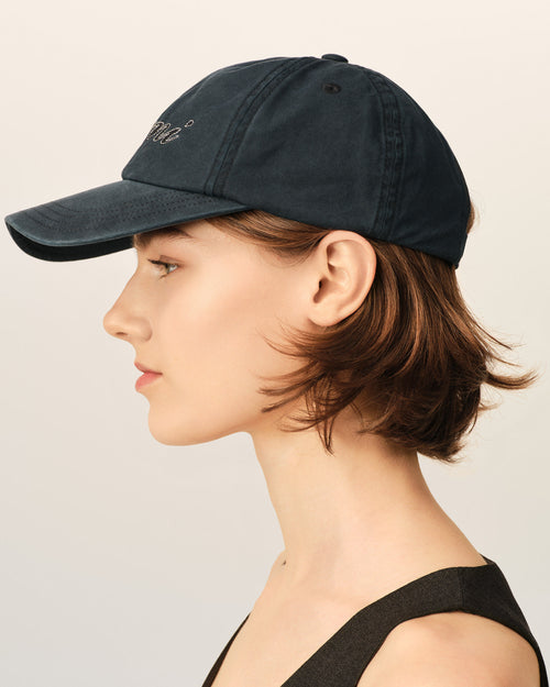 Casquette noire en coton broderie Ami Paris - Femme - 11 - AMI Paris - Ami Paris