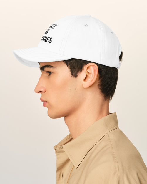 Cappellino in cotone bianco con stampa "Place des Victoires" - Uomo - 5 - AMI Paris - Ami Paris