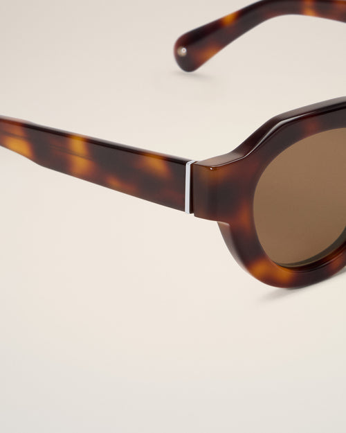 Brown sunglasses 75018 - Woman - 9 - AMI Paris - Ami Paris