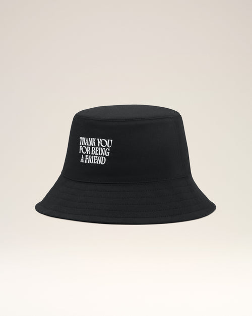 Bob Noir Broderie Thank You For Being A Friend en Coton - 4 - Ami Paris