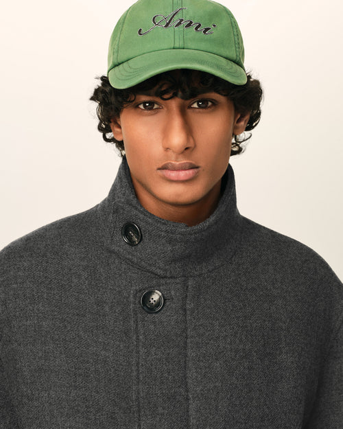 Gepolsterte Harrington Jacke aus grauer Wolle - Herren - 4 - AMI Paris - Ami Paris