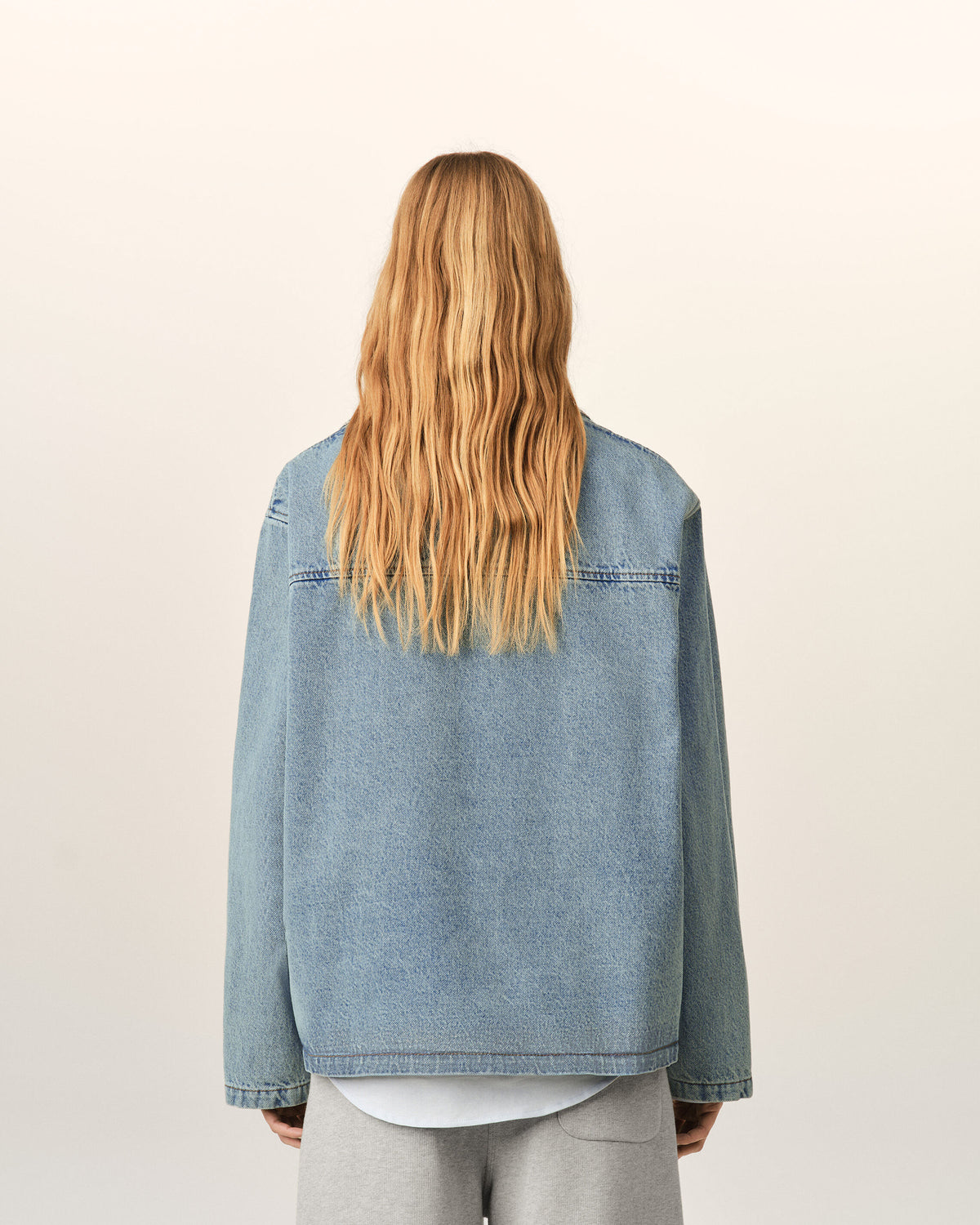 Blue cotton vareuse with Ami de Coeur - 11