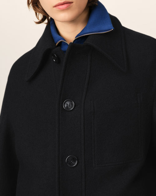Black wool button-down jacket - Woman - 10 - AMI Paris - Ami Paris