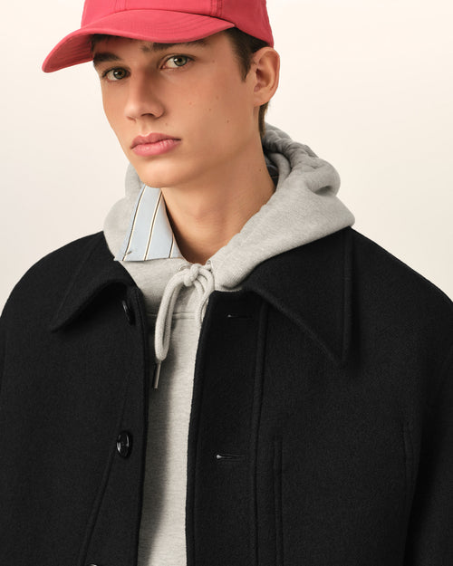 Black wool button-down jacket - Man - 4 - AMI Paris - Ami Paris