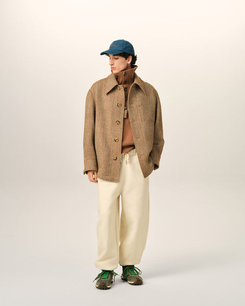 Brown wool button-down jacket - Man - 2 - AMI Paris - Ami Paris