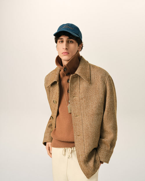 Brown wool button-down jacket - Man - 3 - AMI Paris - Ami Paris