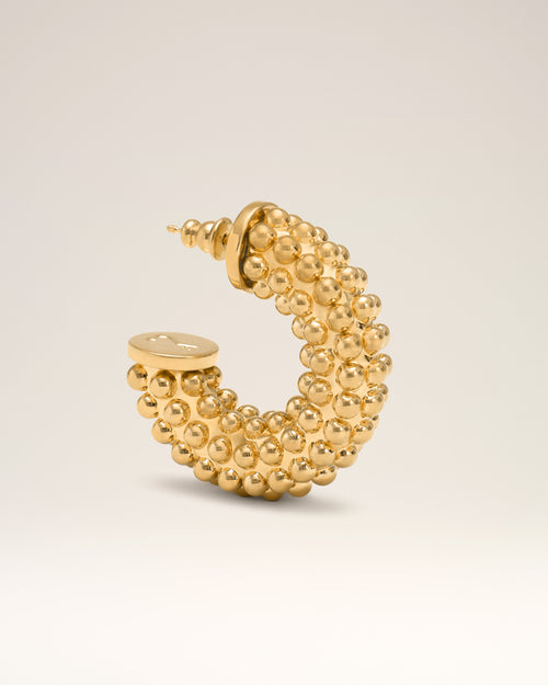 Pendientes de latón dorado con perlas - Mujer - 8 - AMI Paris - Ami Paris