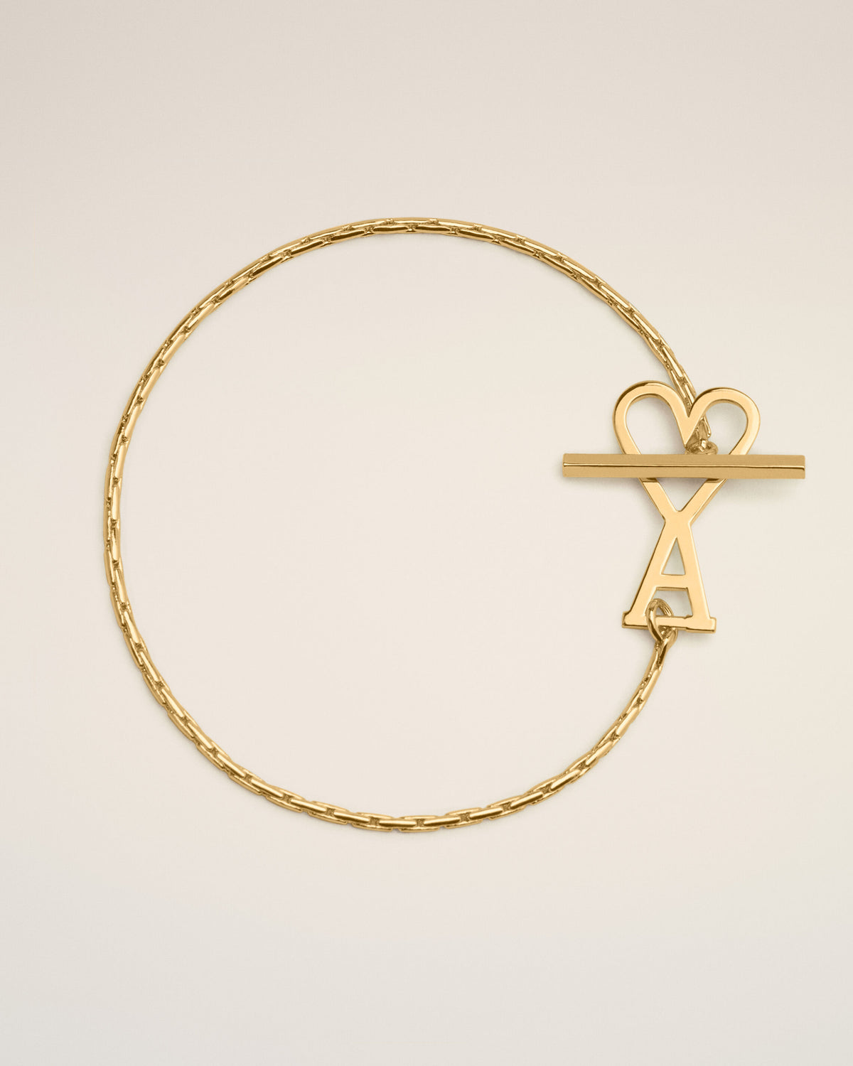 Pulsera de cadena dorada de latón Ami de Cœur - 1