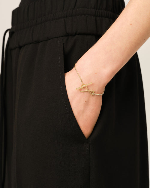 Pulsera de cadena dorada de latón Ami de Cœur - Mujer - 5 - AMI Paris - Ami Paris