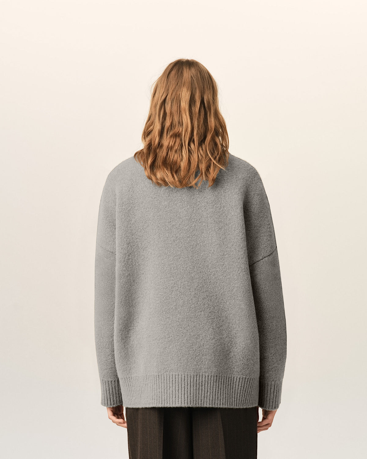 Cardigan Ami de Cœur in alpaca grigia - 11