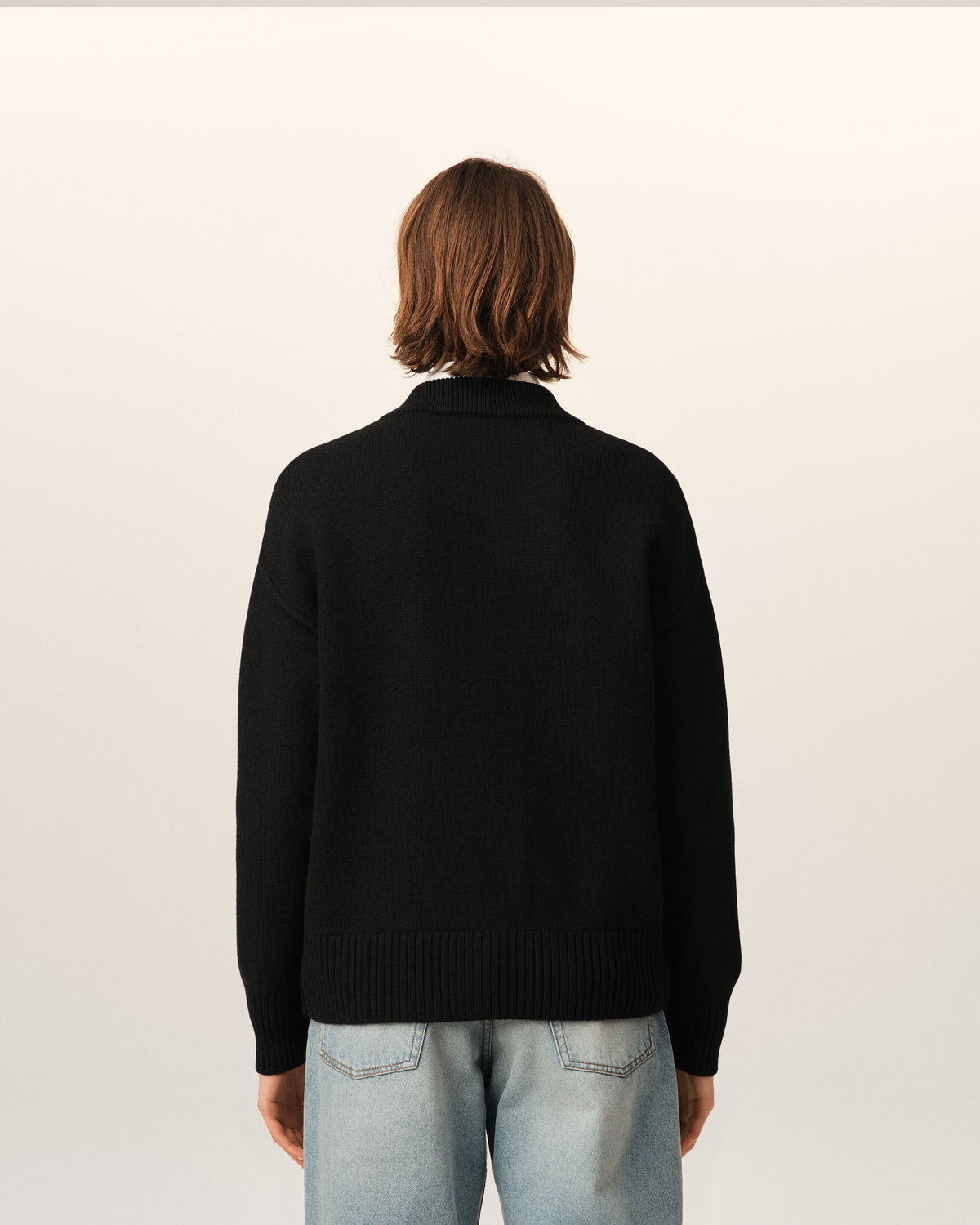 Wool cardigan with Ami de Coeur - 11