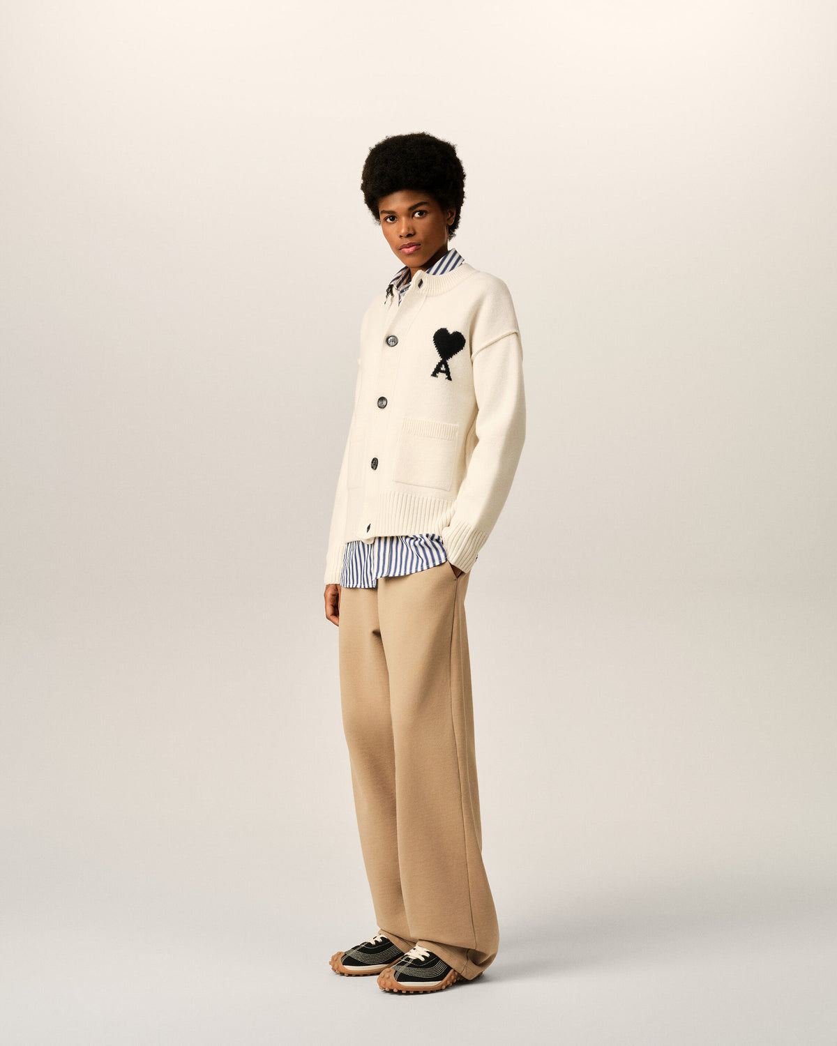 Cardigan Blanc Ami De Coeur En Laine - 12