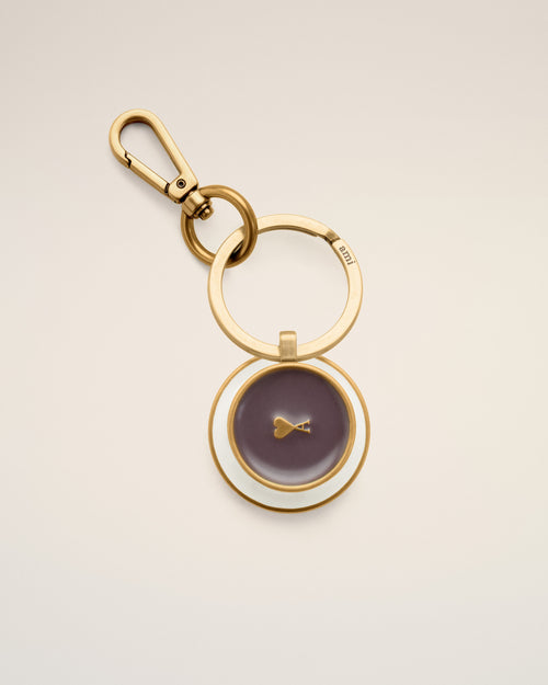 Gold Metal Ami De Coeur Coffee Cup Keyring - Woman - 3 - AMI Paris - Ami Paris