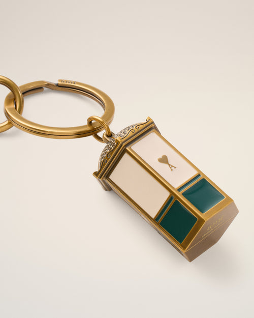 Gold Metal Ami De Coeur Kiosk Keyring - Woman - 4 - AMI Paris - Ami Paris