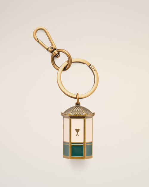Gold Metal Ami De Coeur Kiosk Keyring - Man - 1 - AMI Paris - Ami Paris