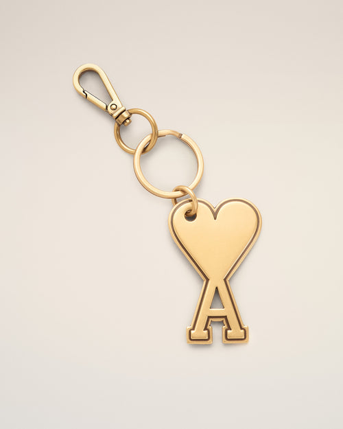 Porte Clés doré Ami De Coeur en Métal - Femme - 3 - AMI Paris - Ami Paris