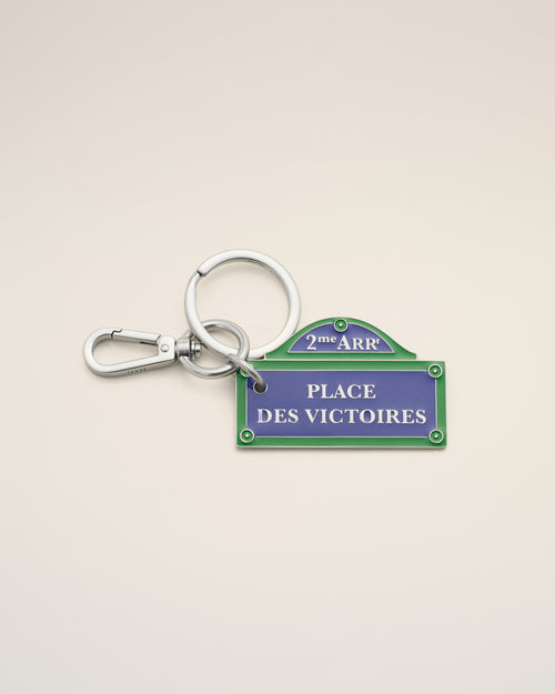 Porte-clés argenté en métal "Place des Victoires" - Homme - 1 - AMI Paris - Ami Paris