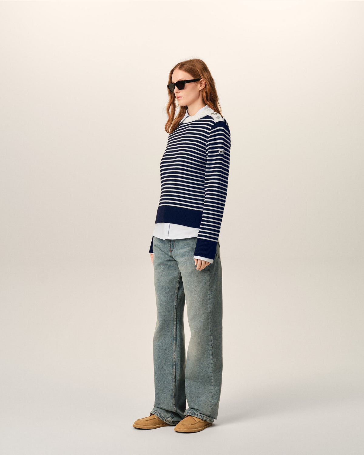 Sailor striped wool crewneck sweater - 12