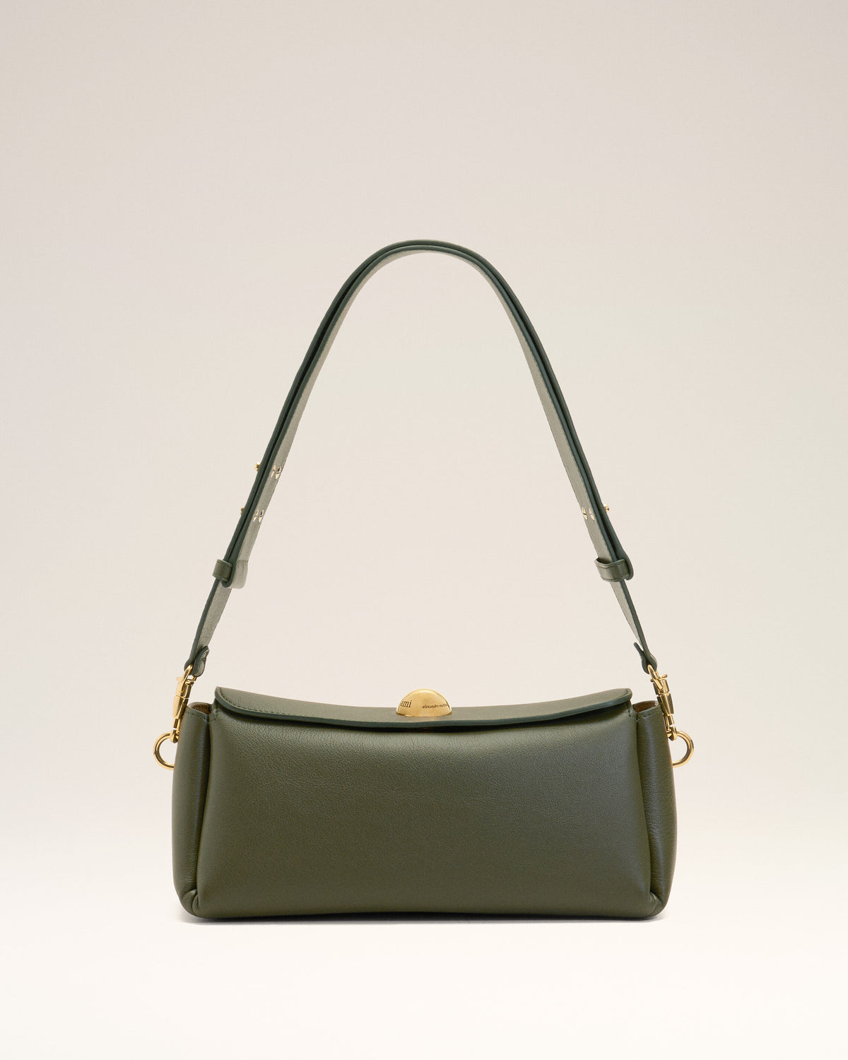 Green Cow Leather Carrousel Bag - 1