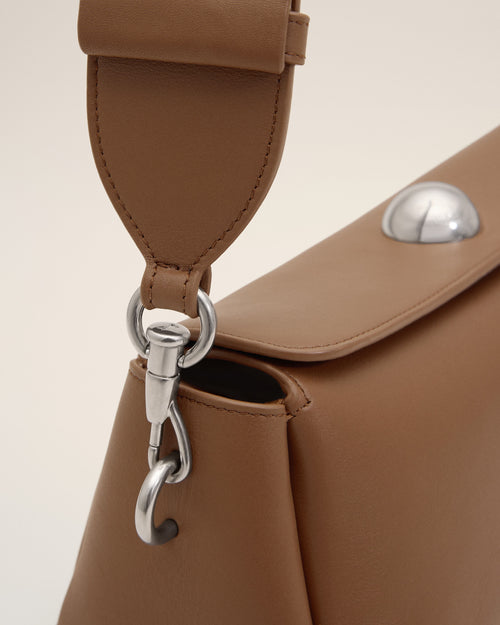 Brown cow leather Carrousel bag - Man - 6 - AMI Paris - Ami Paris