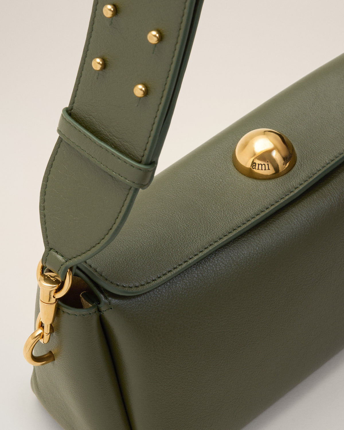 Green Cow Leather Carrousel Bag - 13
