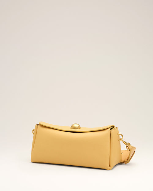 Yellow cow leather Carrousel bag - Woman - 11 - AMI Paris - Ami Paris