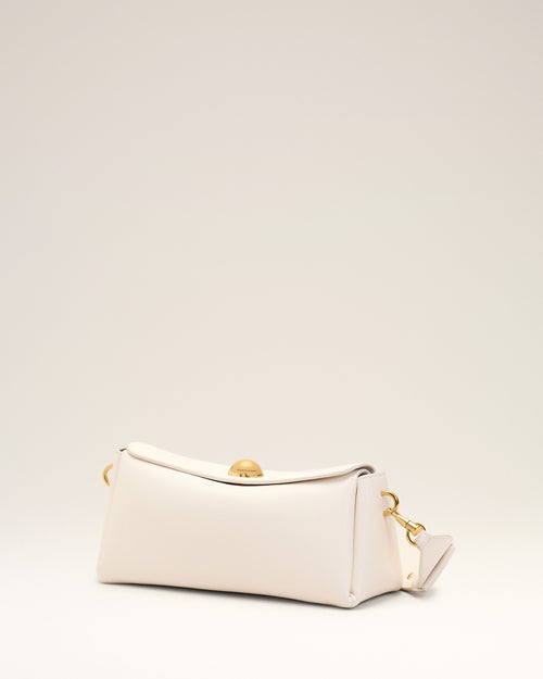 White Cow Leather Carrousel Bag - Man - 4 - AMI Paris - Ami Paris