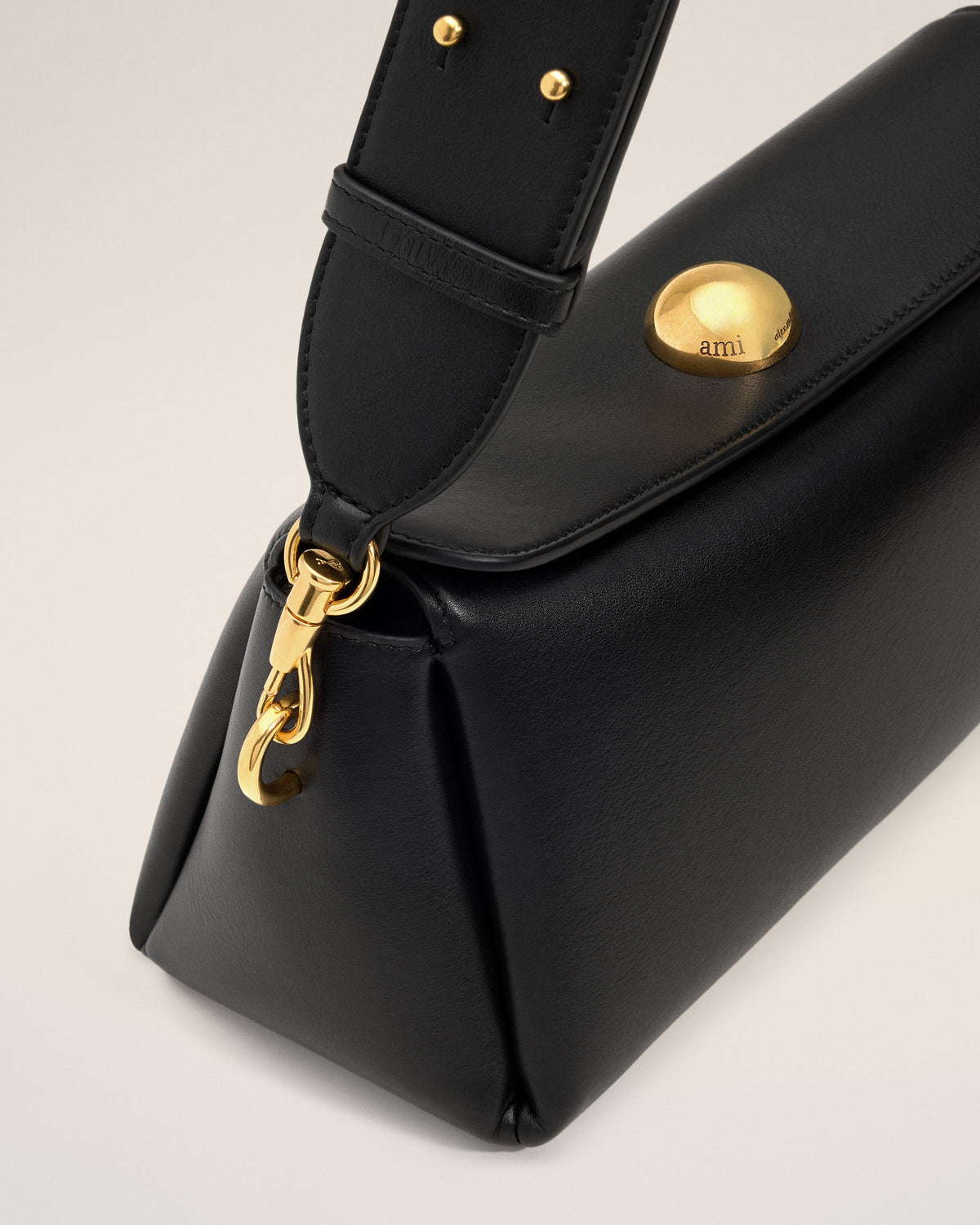 Black cow leather Carrousel bag - 6