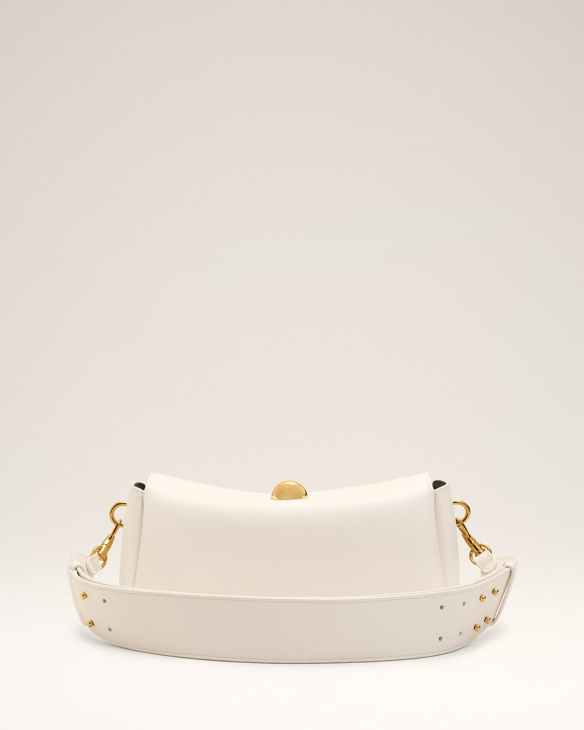 White Cow Leather Carrousel Bag - 13