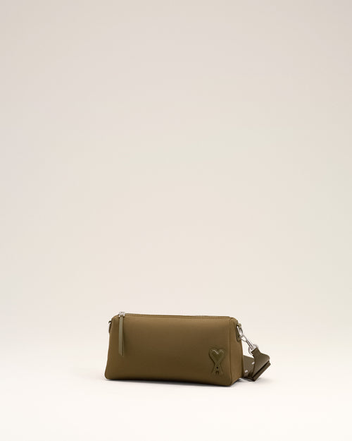 Sac Marcel marron en nylon - Femme - 9 - AMI Paris - Ami Paris
