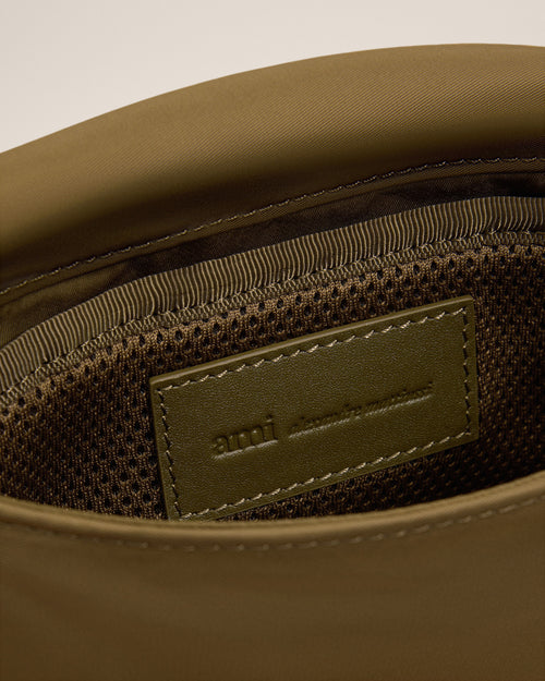Brown nylon Marcel lunch box bag - Man - 6 - AMI Paris - Ami Paris