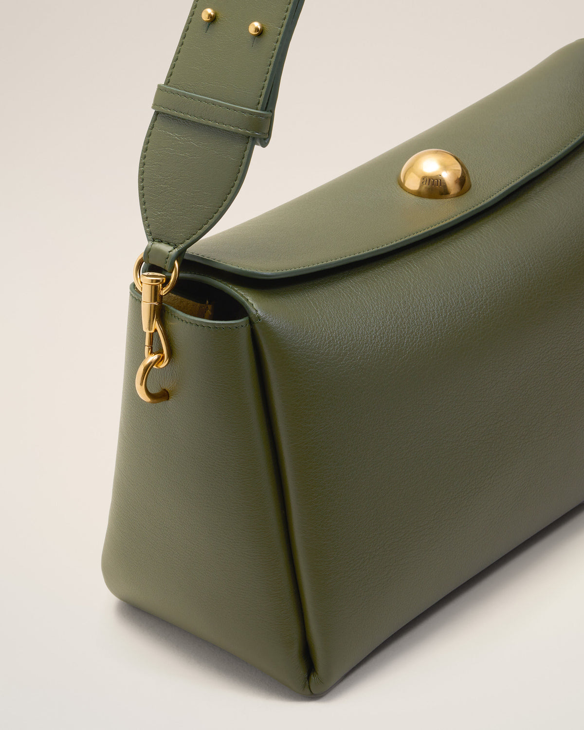 Green Cow Leather Carrousel Medium Bag - 14