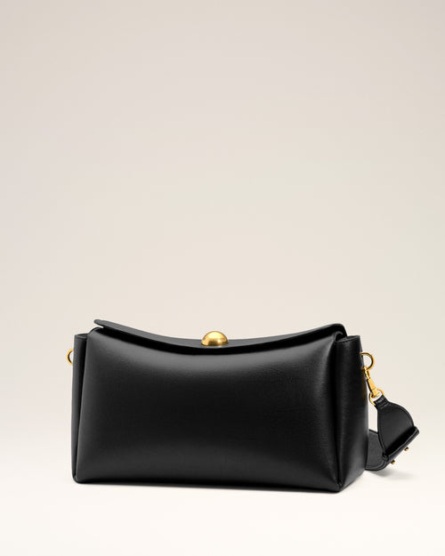 Medium black cow leather Carrousel bag - Woman - 11 - AMI Paris - Ami Paris