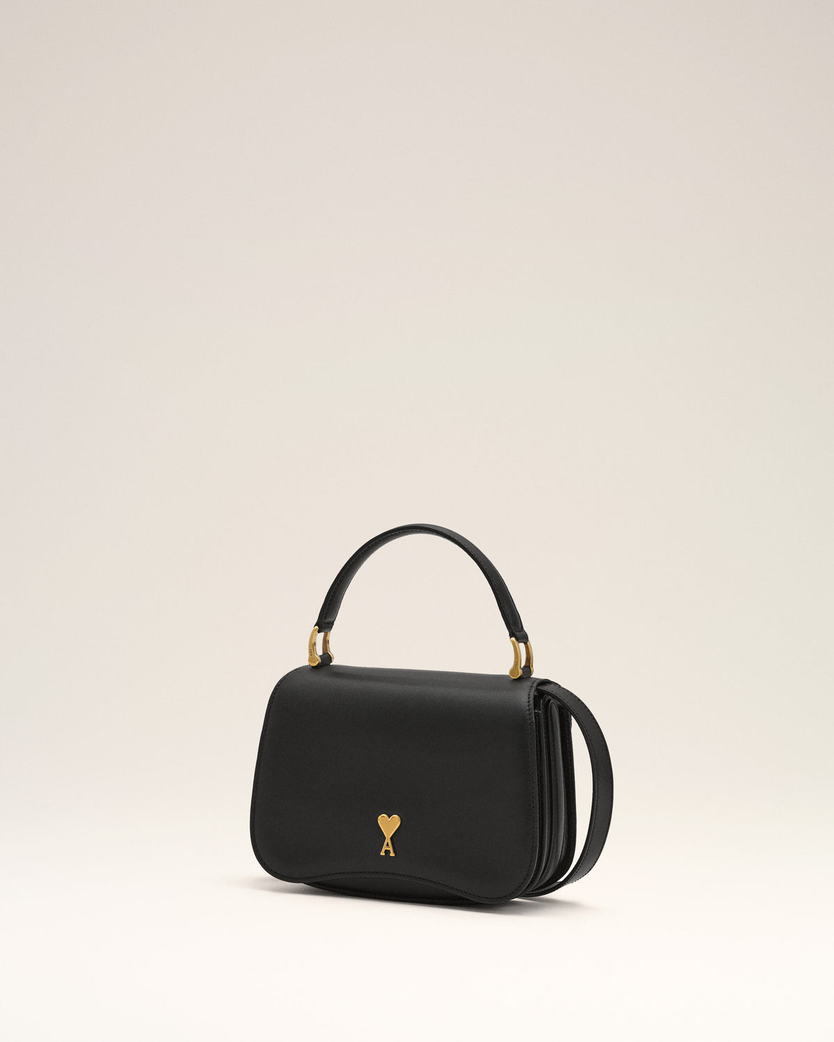 Black cowhide leather Paris Paris top handle bag - 10