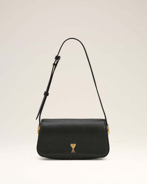 Black cowhide leather Paris Paris shoulder bag - Man - 1 - AMI Paris - Ami Paris